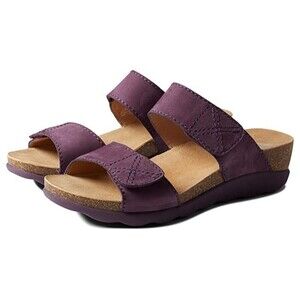 $135 Dansko Size EU 38 US 8 7.5  Maddy Purple Milled Nubuck Sandal e
